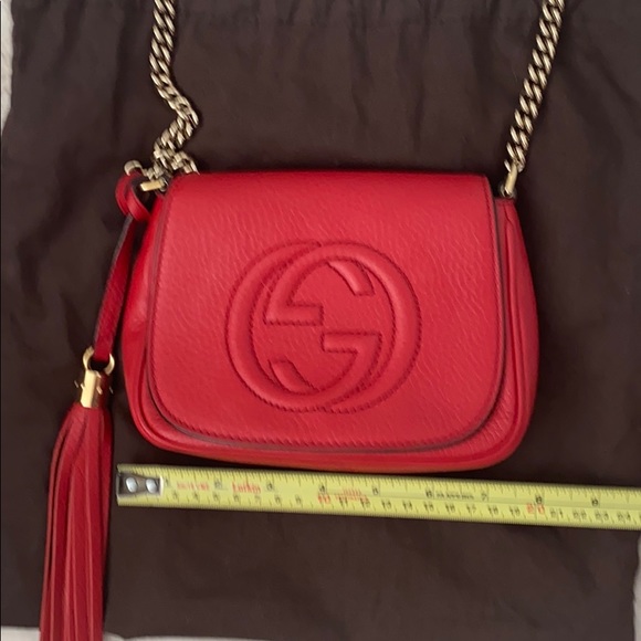 ‼️SOLD‼️Gucci Soho flap bag w chain - Picture 7 of 8